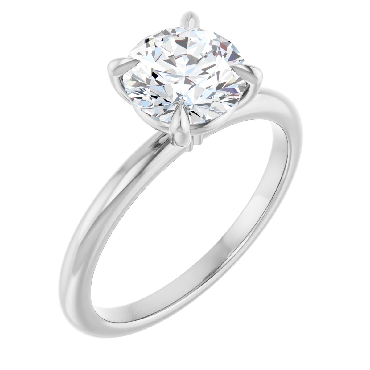 Solitaire Claw-Prong Engagement Ring