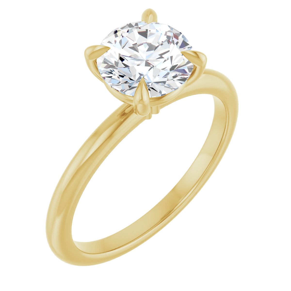 Solitaire Claw-Prong Engagement Ring