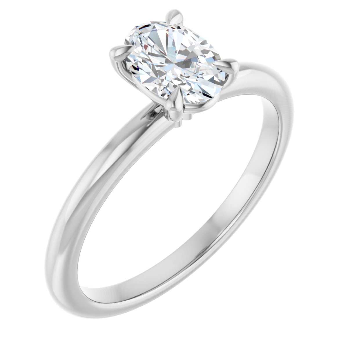 Solitaire Claw-Prong Engagement Ring