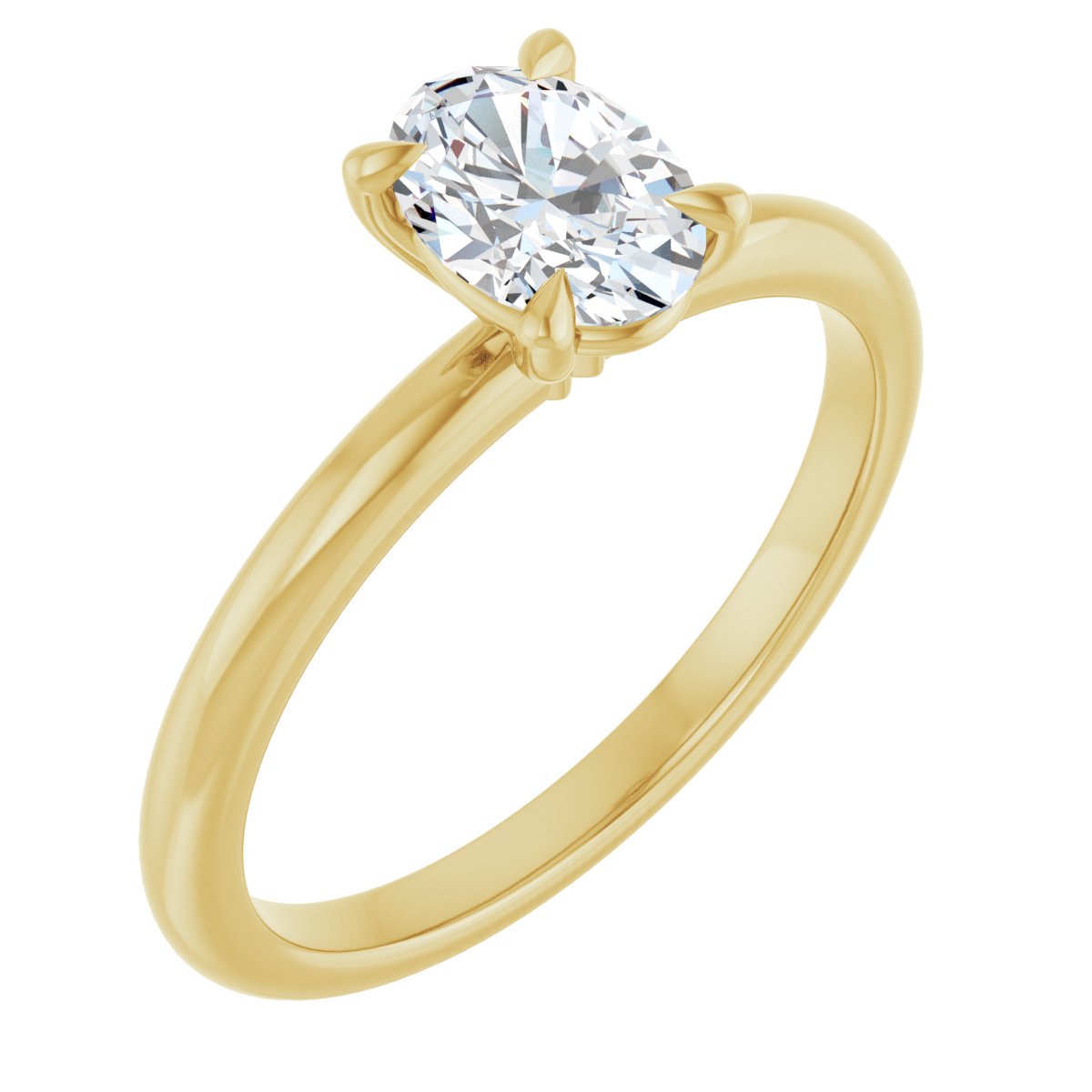 Solitaire Claw-Prong Engagement Ring