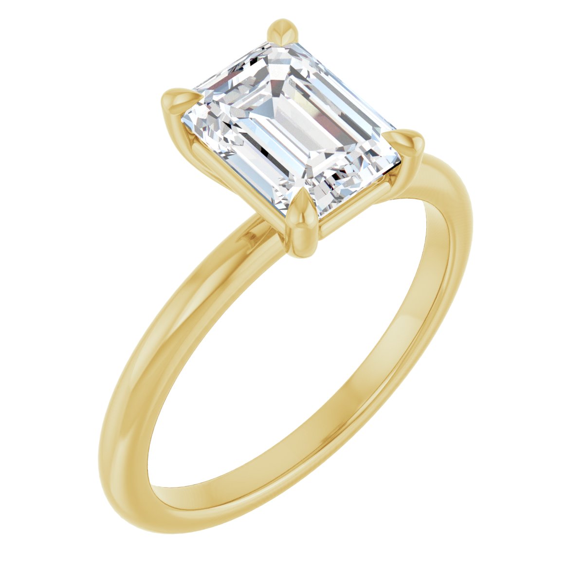 Solitaire Claw-Prong Engagement Ring