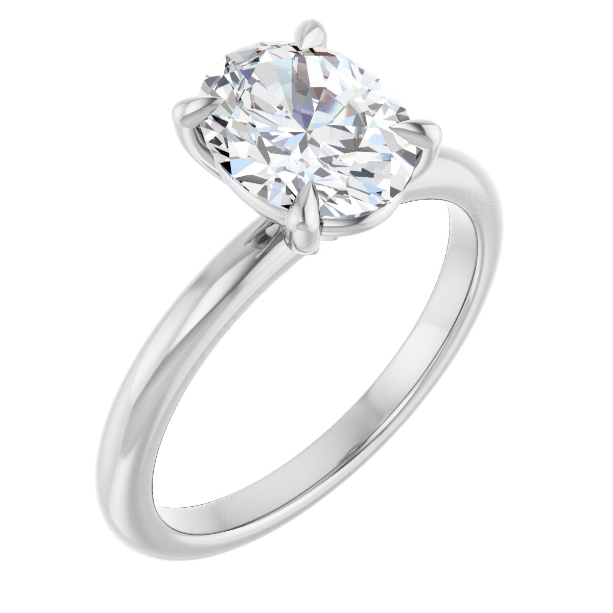 Solitaire Claw-Prong Engagement Ring