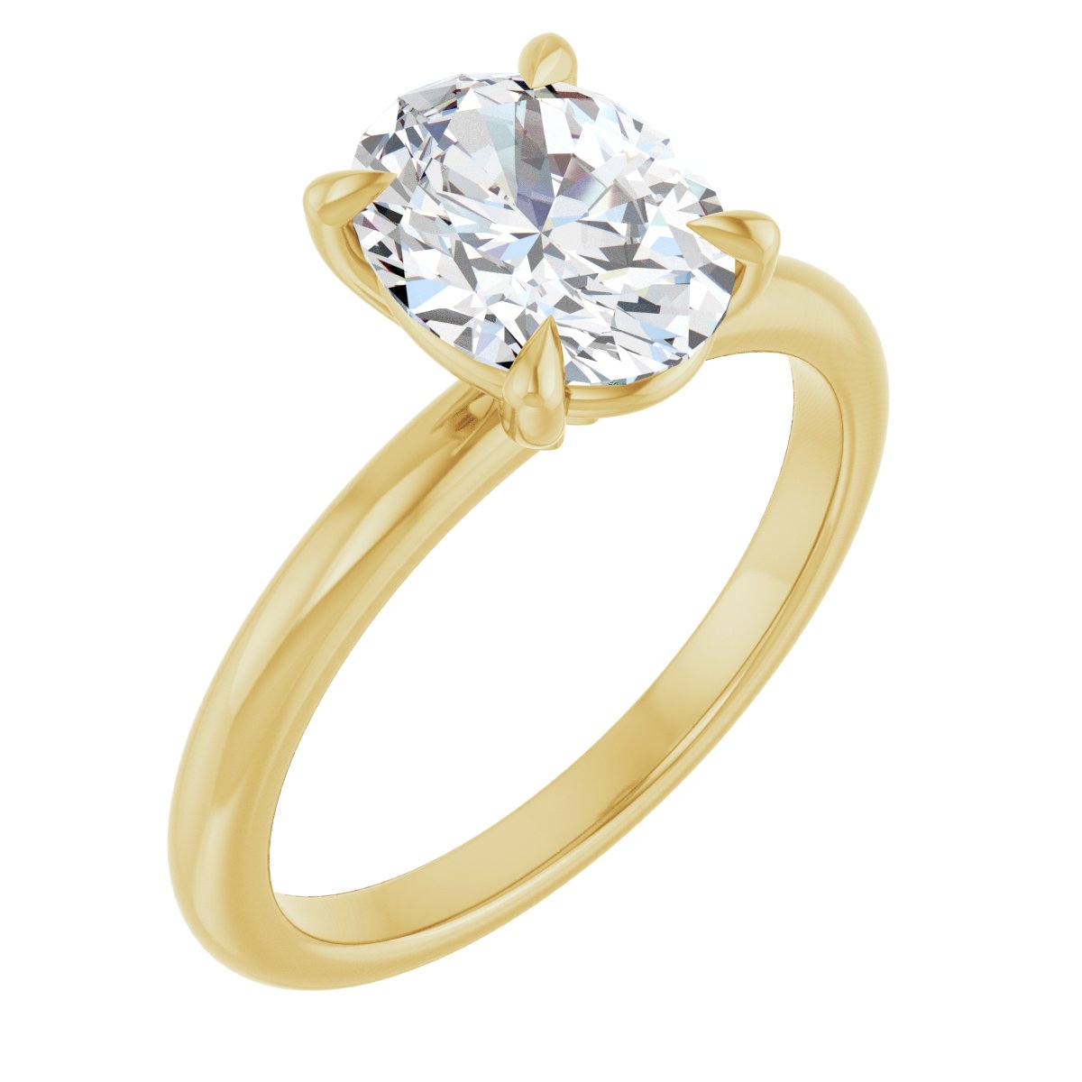 Solitaire Claw-Prong Engagement Ring