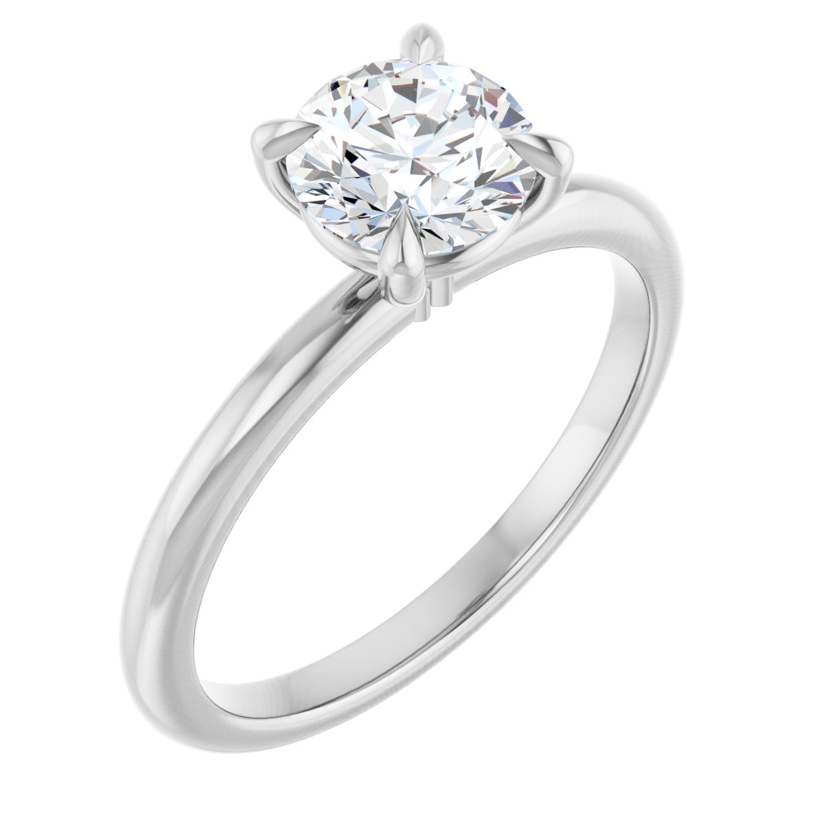 Solitaire Claw-Prong Engagement Ring