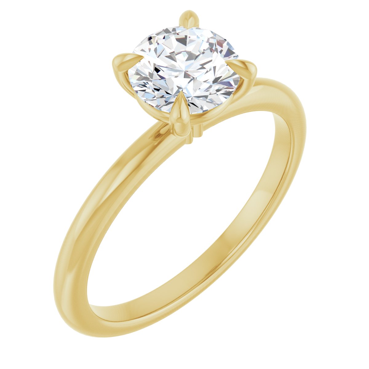Solitaire Claw-Prong Engagement Ring