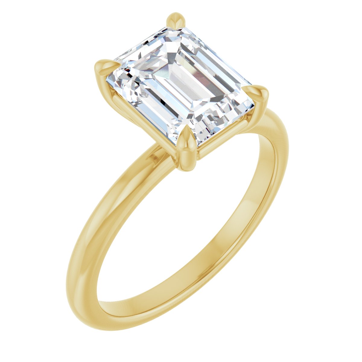 Solitaire Claw-Prong Engagement Ring