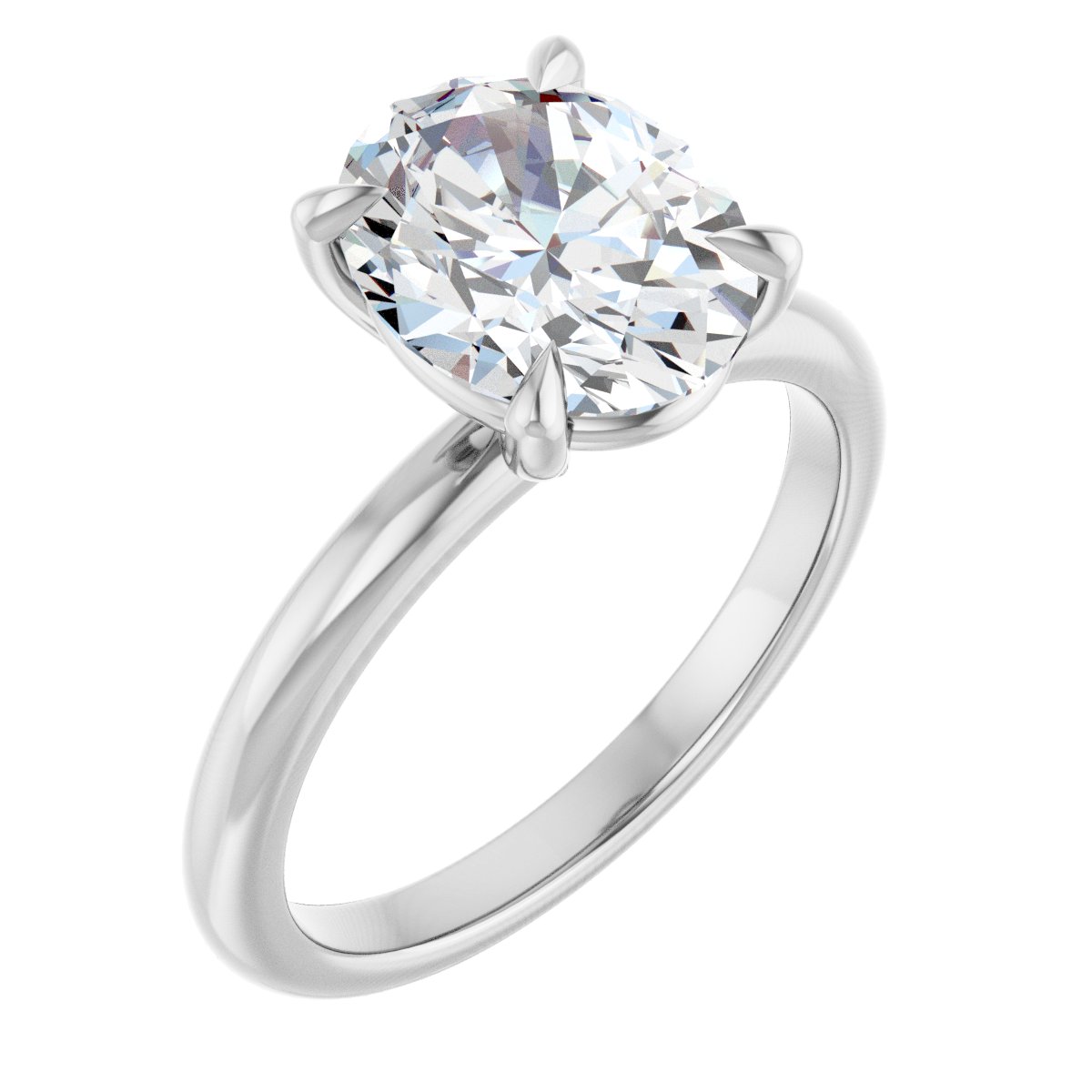Solitaire Claw-Prong Engagement Ring