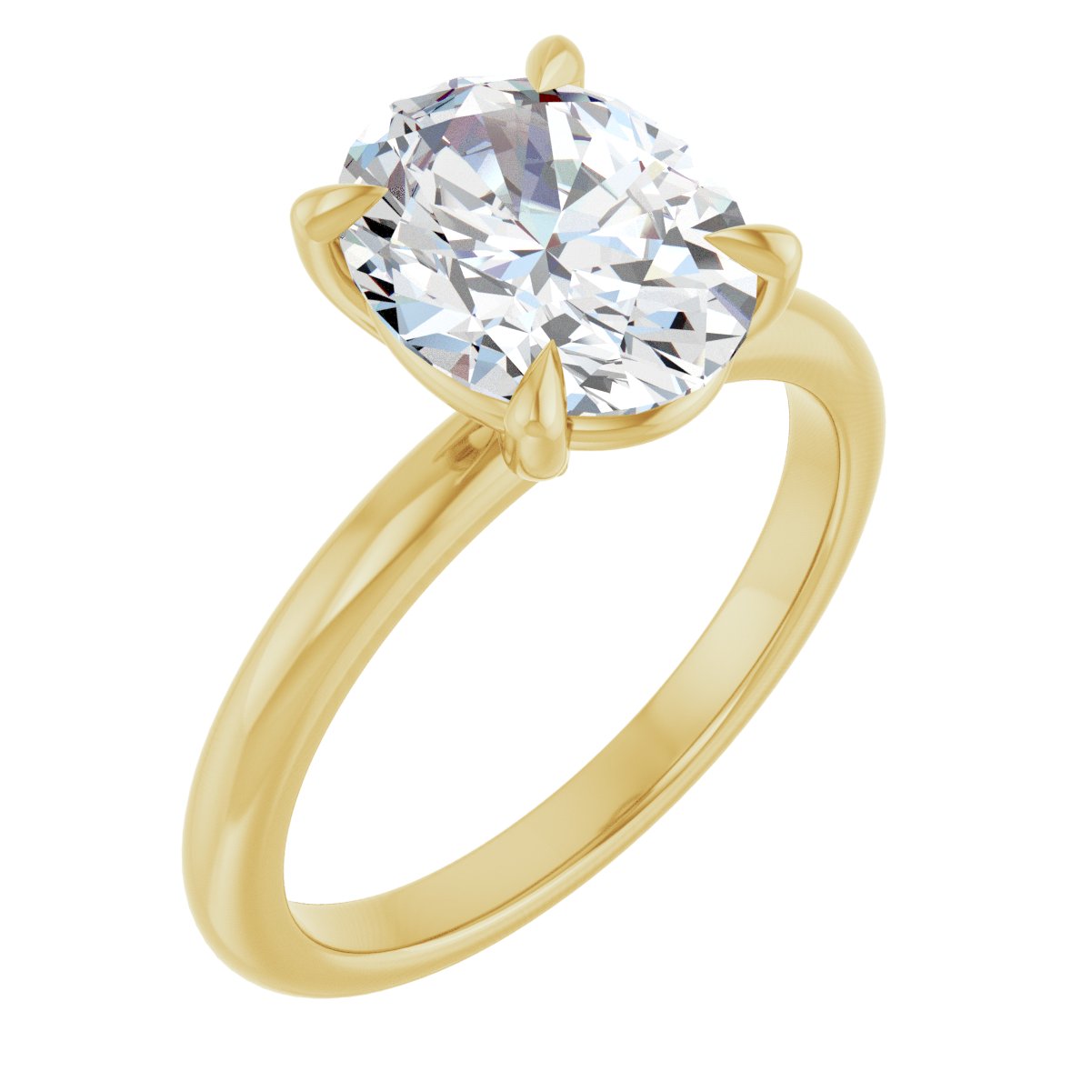 Solitaire Claw-Prong Engagement Ring