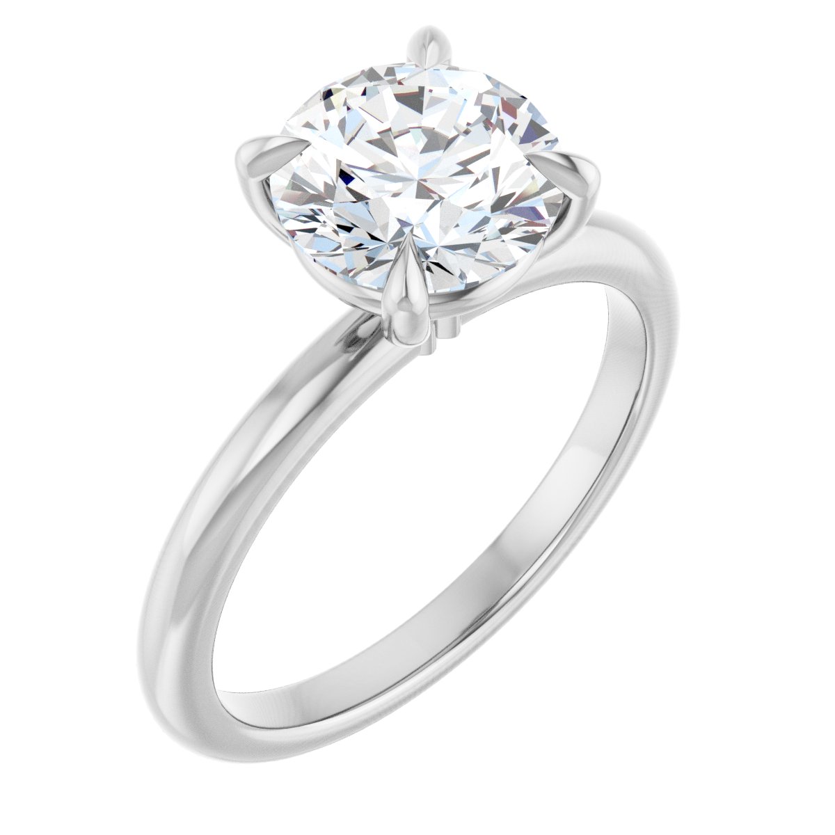 Solitaire Claw-Prong Engagement Ring