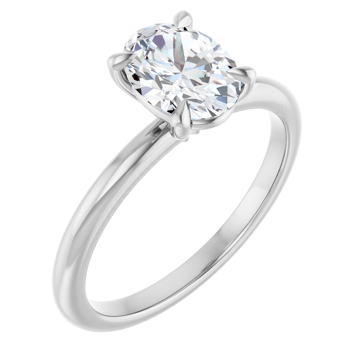 Solitaire Claw-Prong Engagement Ring