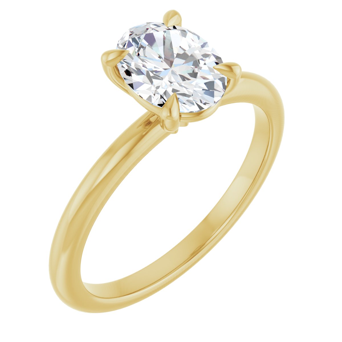 Solitaire Claw-Prong Engagement Ring