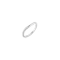 Claw-Prong Three-Stone Engagement Ring or Band - 14K White Gold Elongated Cushion