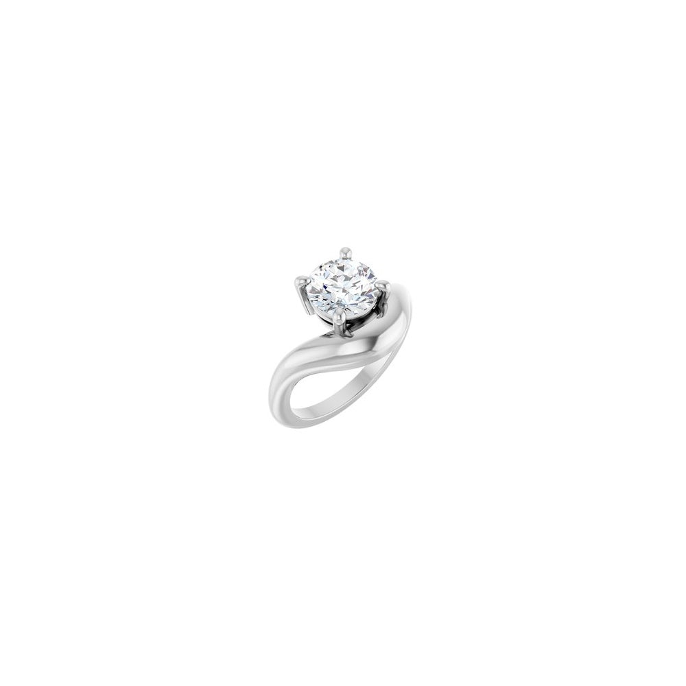 Freeform Solitaire Ring