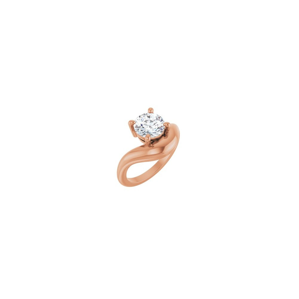 Freeform Solitaire Ring