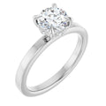 Claw-Prong Hidden Halo-Style Engagement Ring