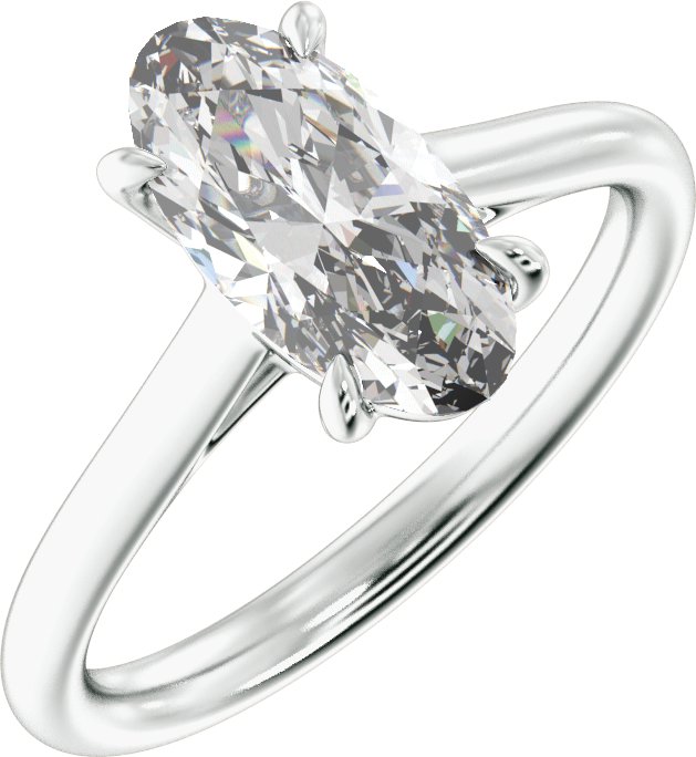 Claw-Prong Solitaire Engagement Ring