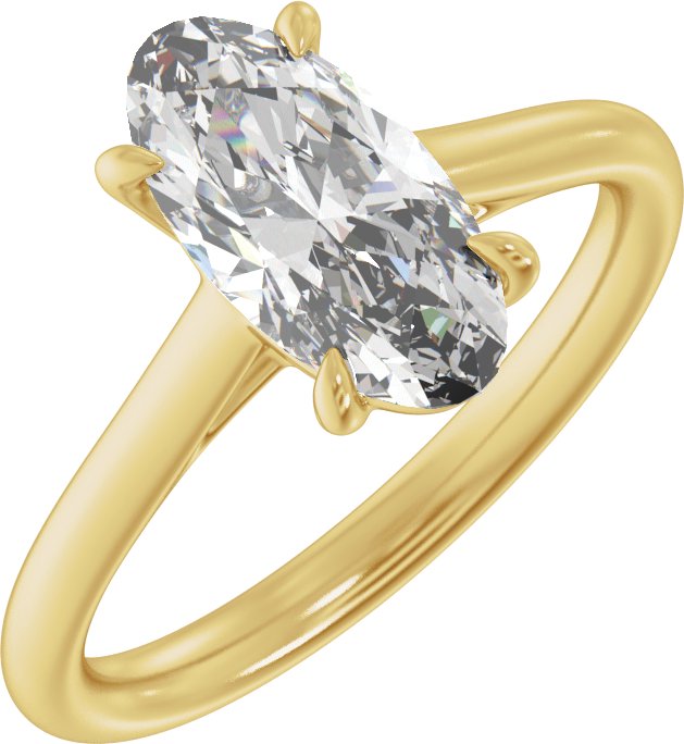 Claw-Prong Solitaire Engagement Ring