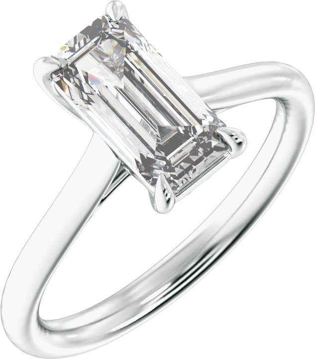 Claw-Prong Solitaire Engagement Ring