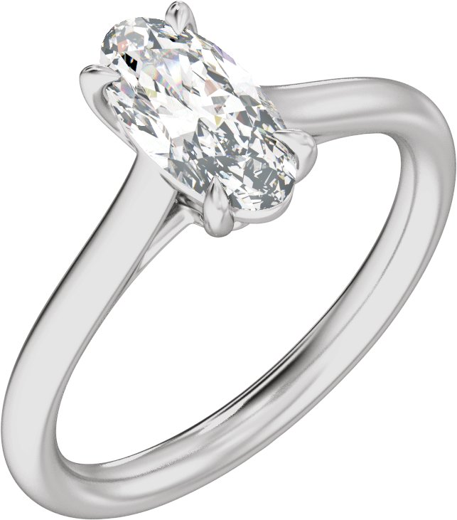 Claw-Prong Solitaire Engagement Ring
