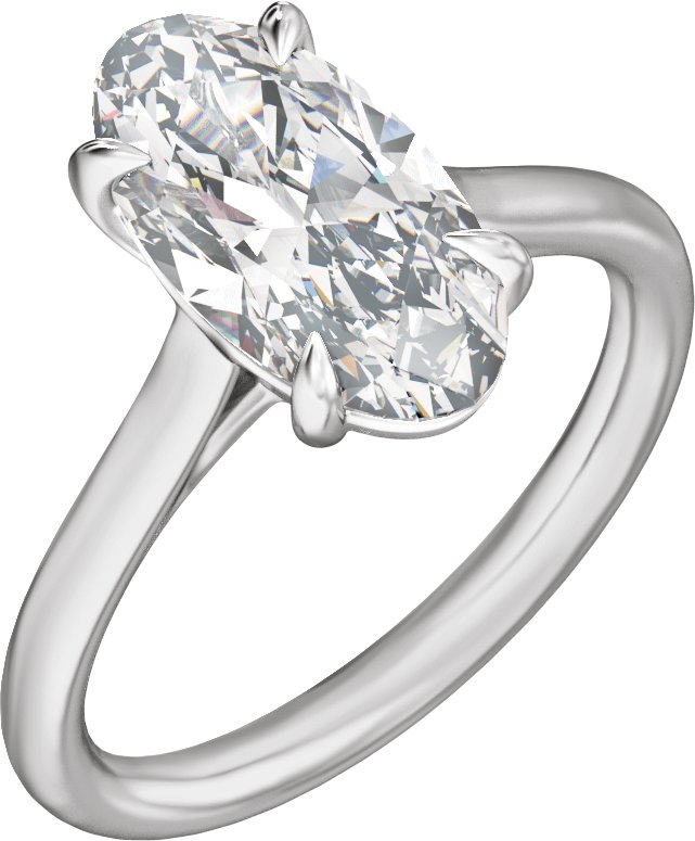 Claw-Prong Solitaire Engagement Ring