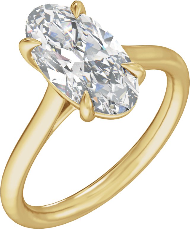 Claw-Prong Solitaire Engagement Ring
