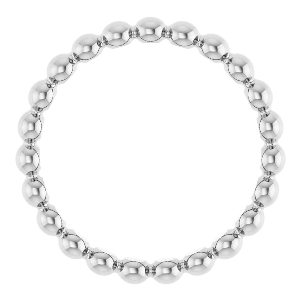 Beaded stackable ring
