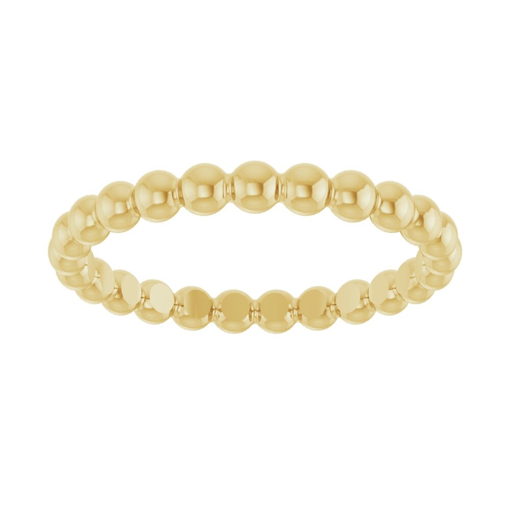 Beaded stackable ring