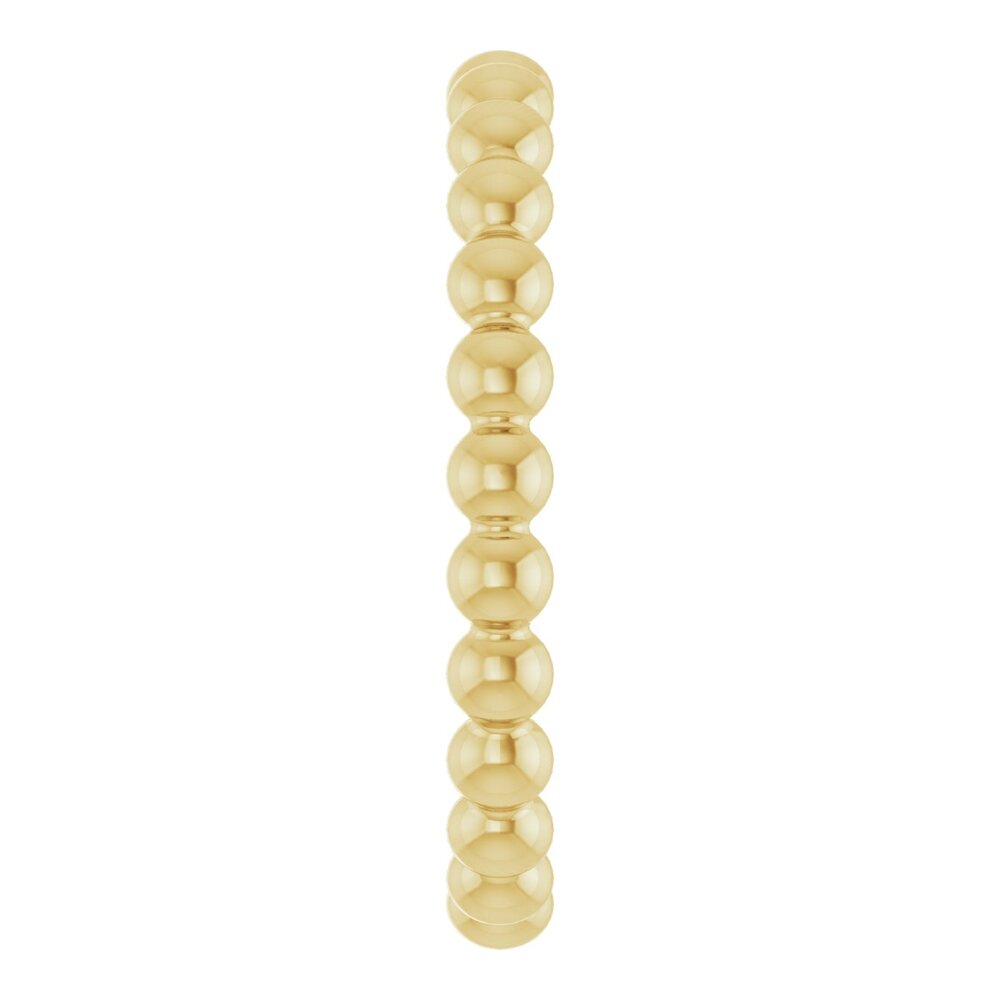 Beaded stackable ring