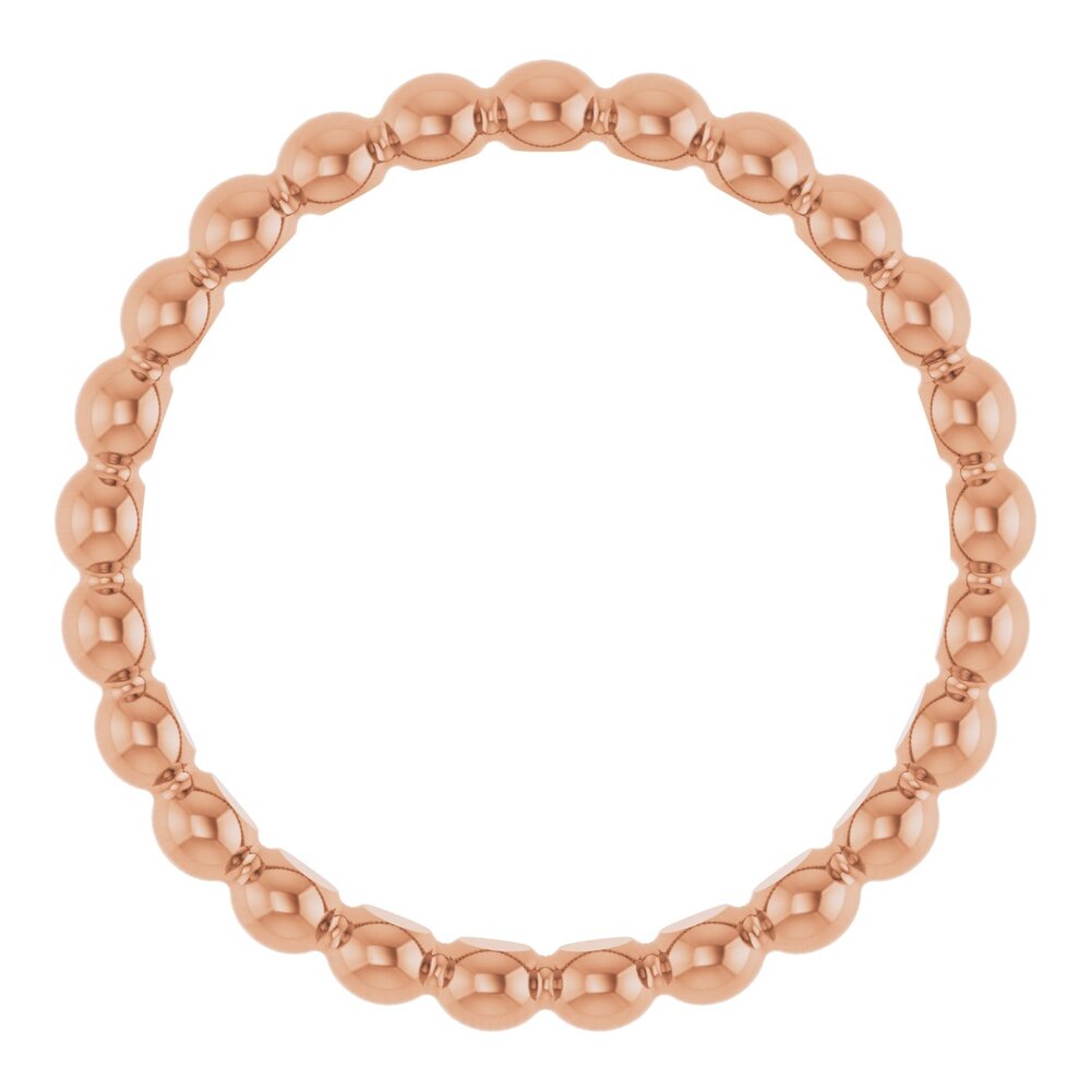 Beaded stackable ring