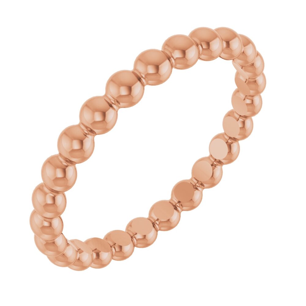 Beaded stackable ring