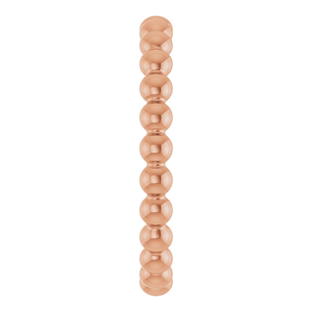 Beaded stackable ring