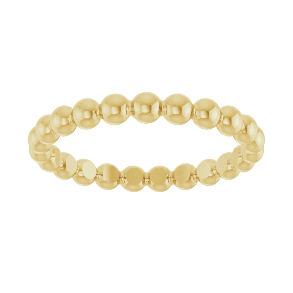 Beaded stackable ring