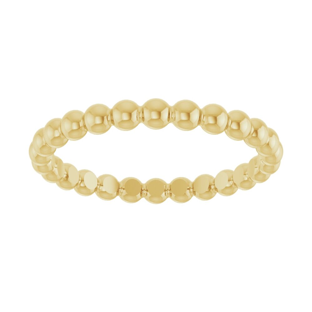 Beaded stackable ring
