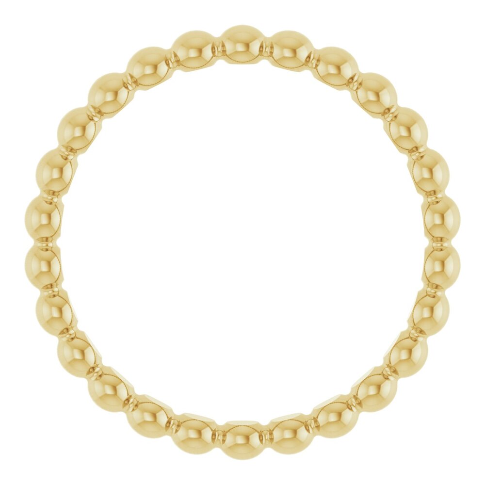 Beaded stackable ring