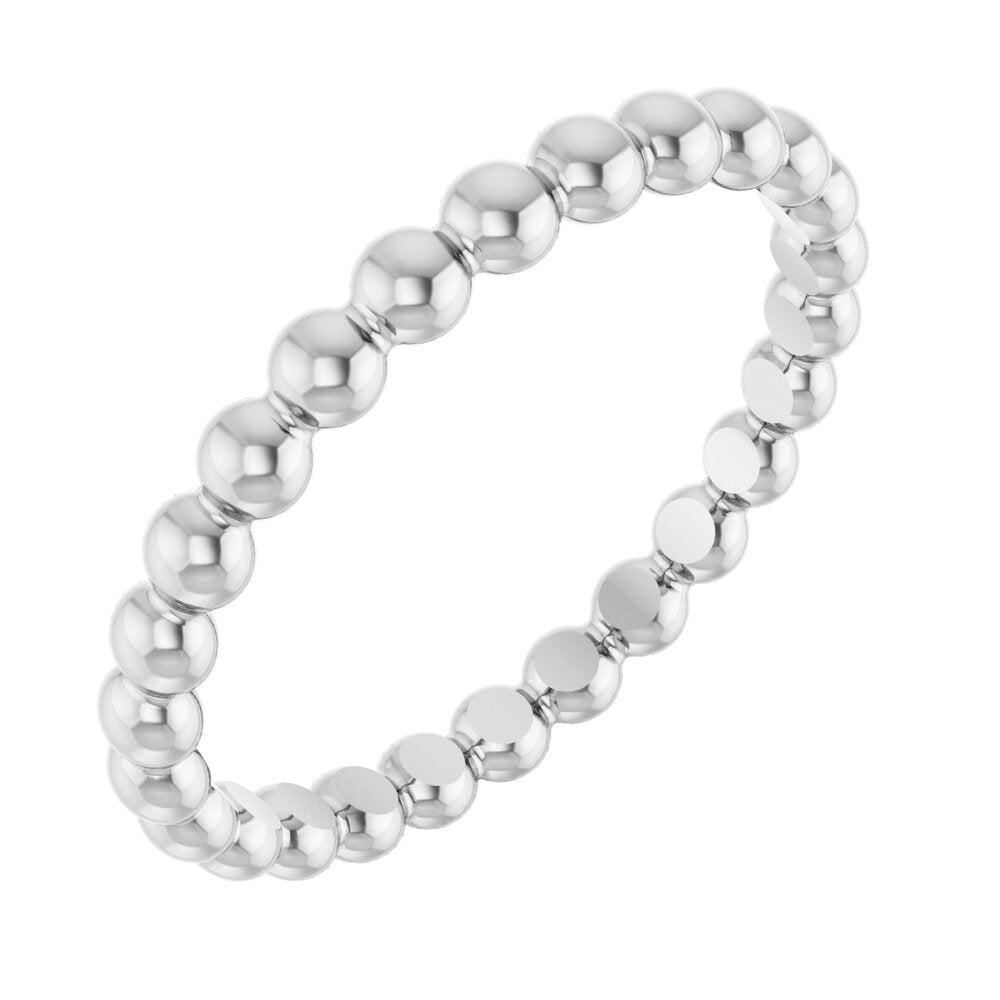 Beaded stackable ring