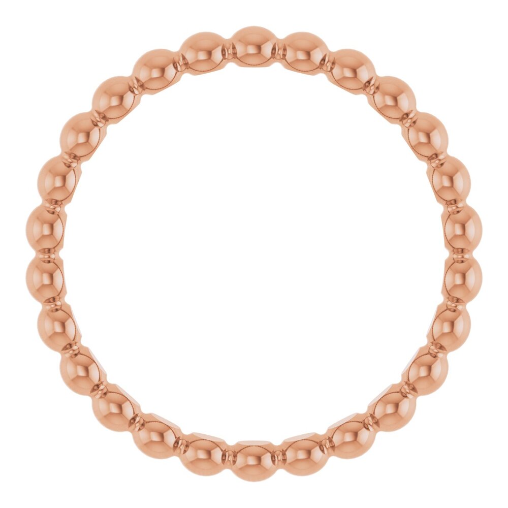 Beaded stackable ring