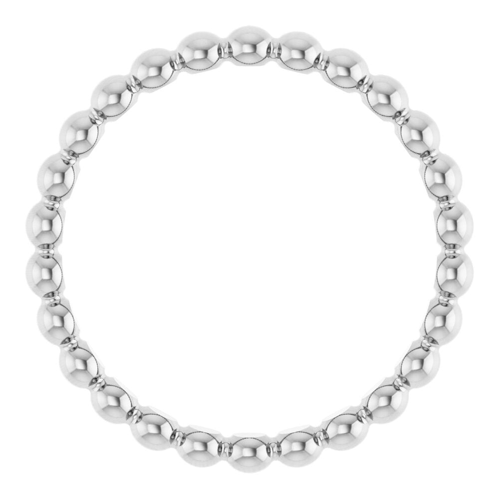 Beaded stackable ring