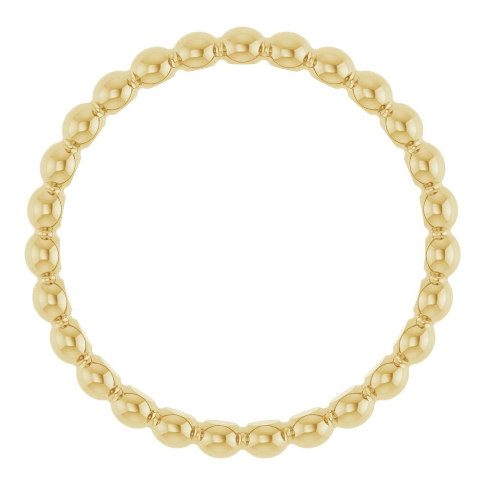 Beaded stackable ring