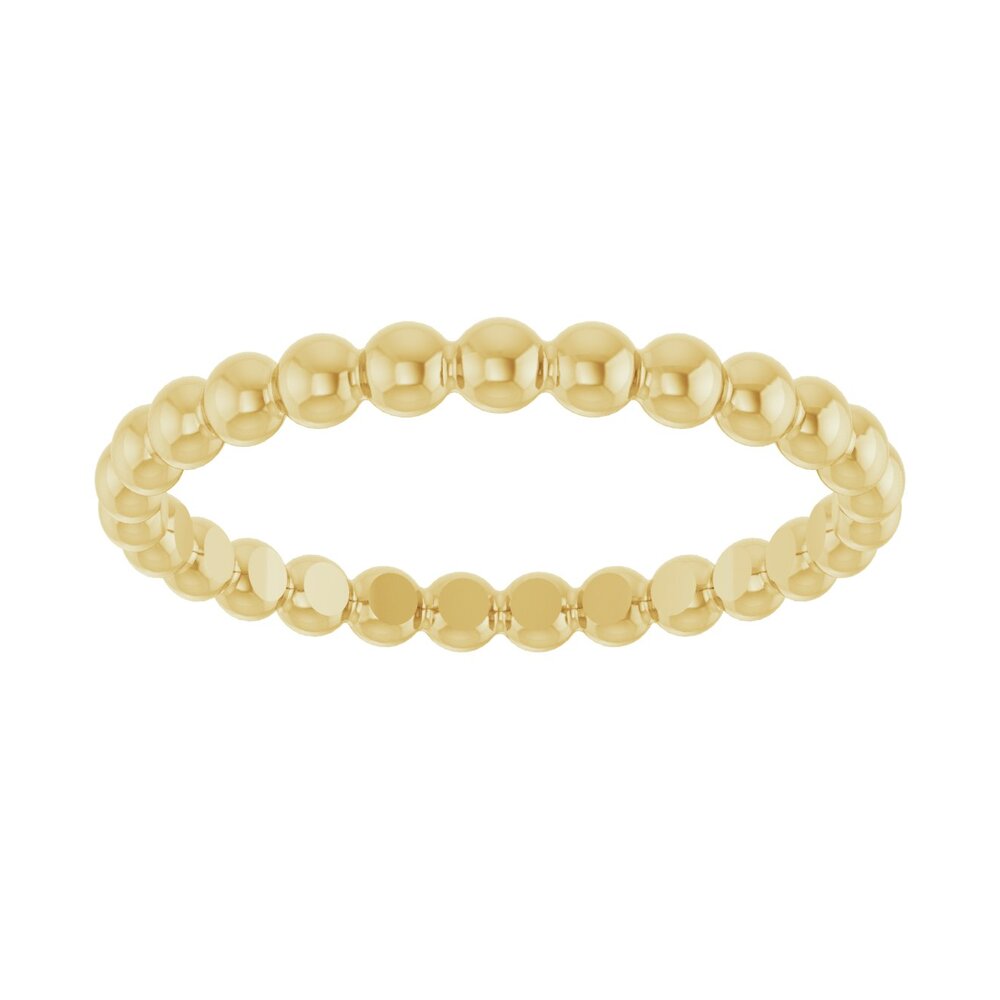 Beaded stackable ring