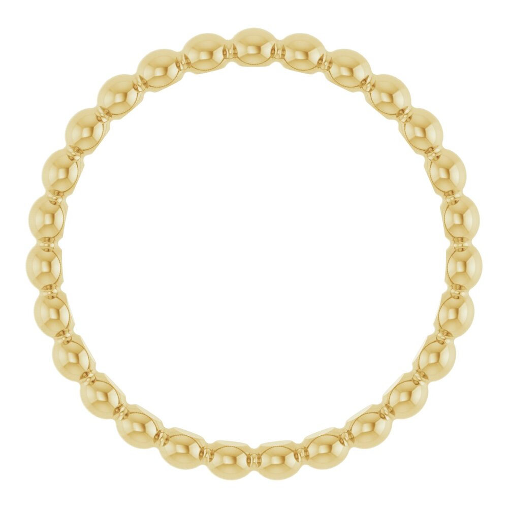 Beaded stackable ring
