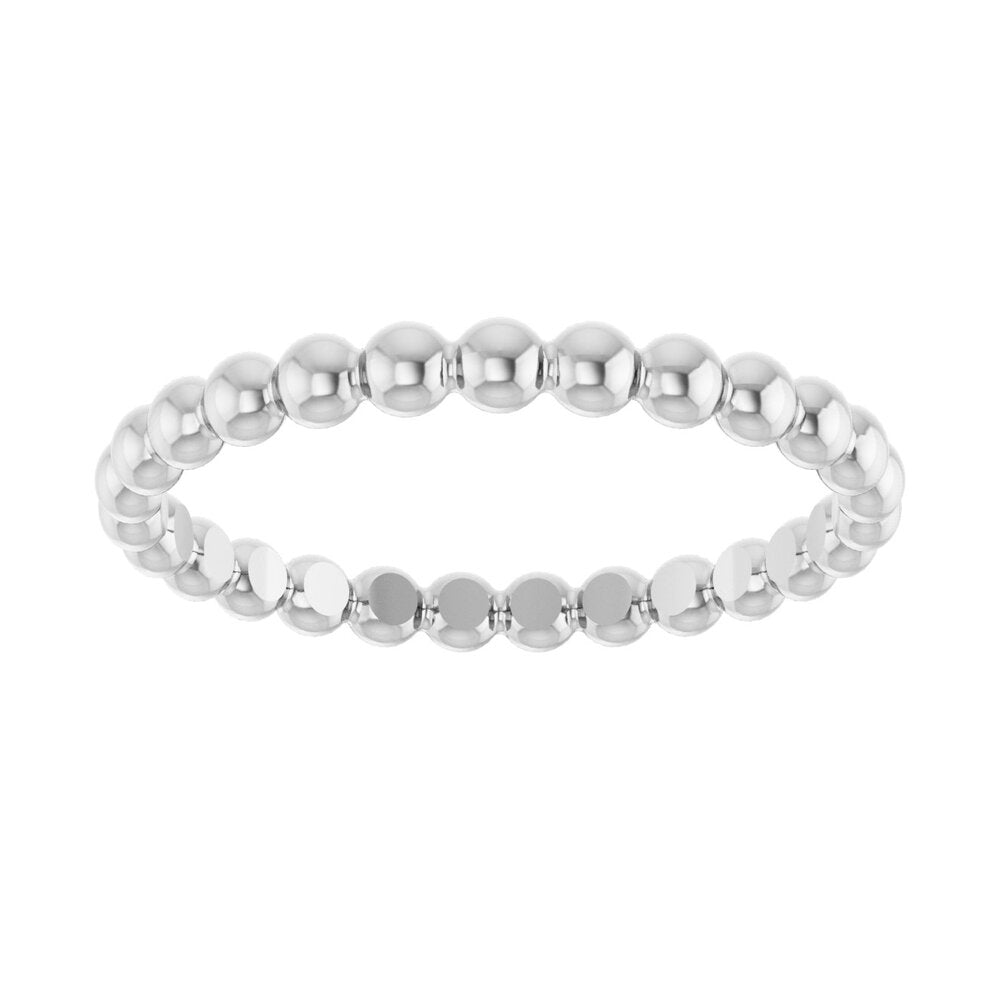 Beaded stackable ring