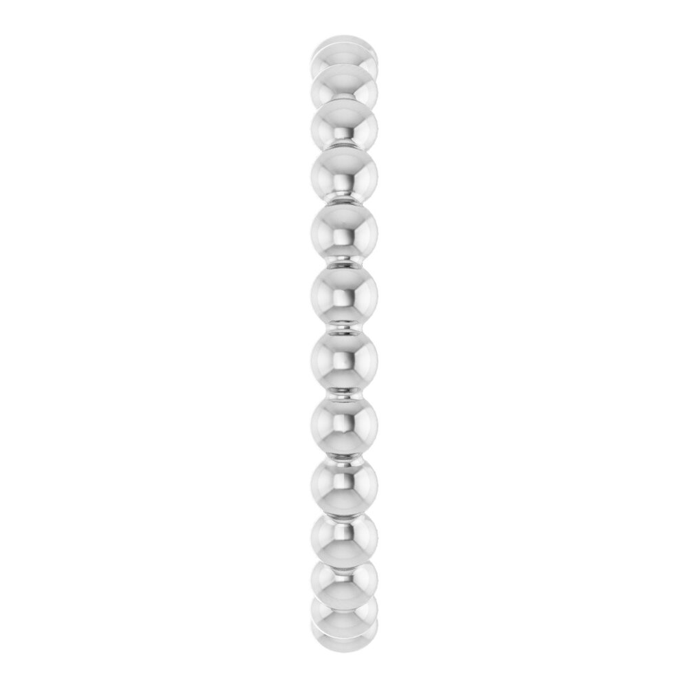 Beaded stackable ring