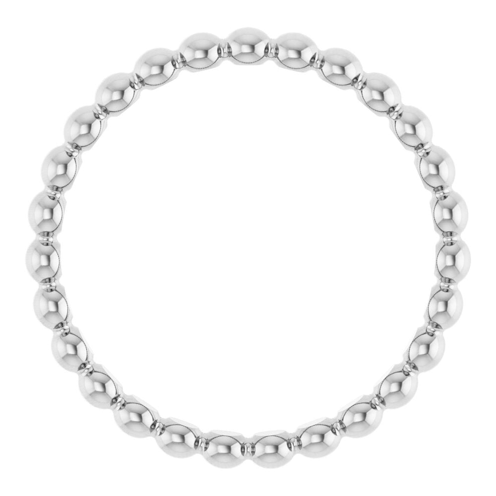 Beaded stackable ring