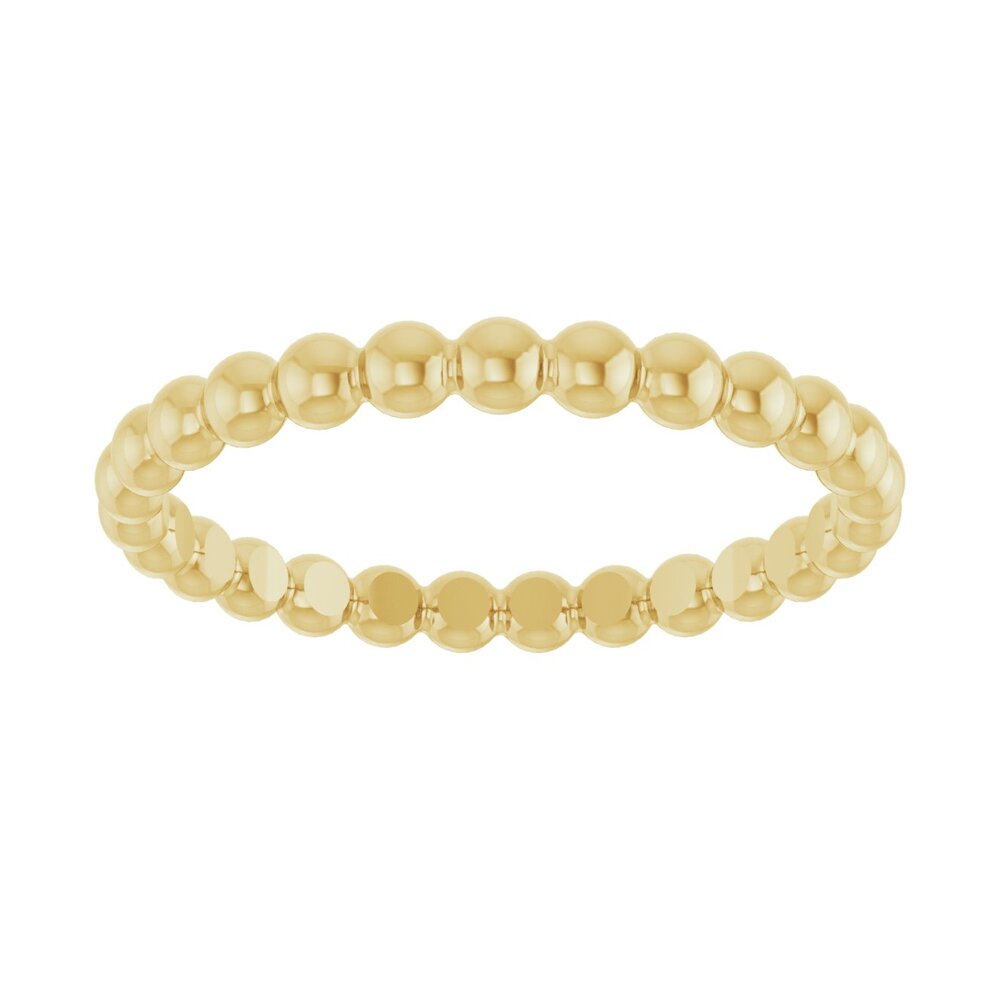 Beaded stackable ring