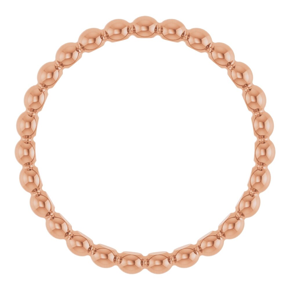 Beaded stackable ring