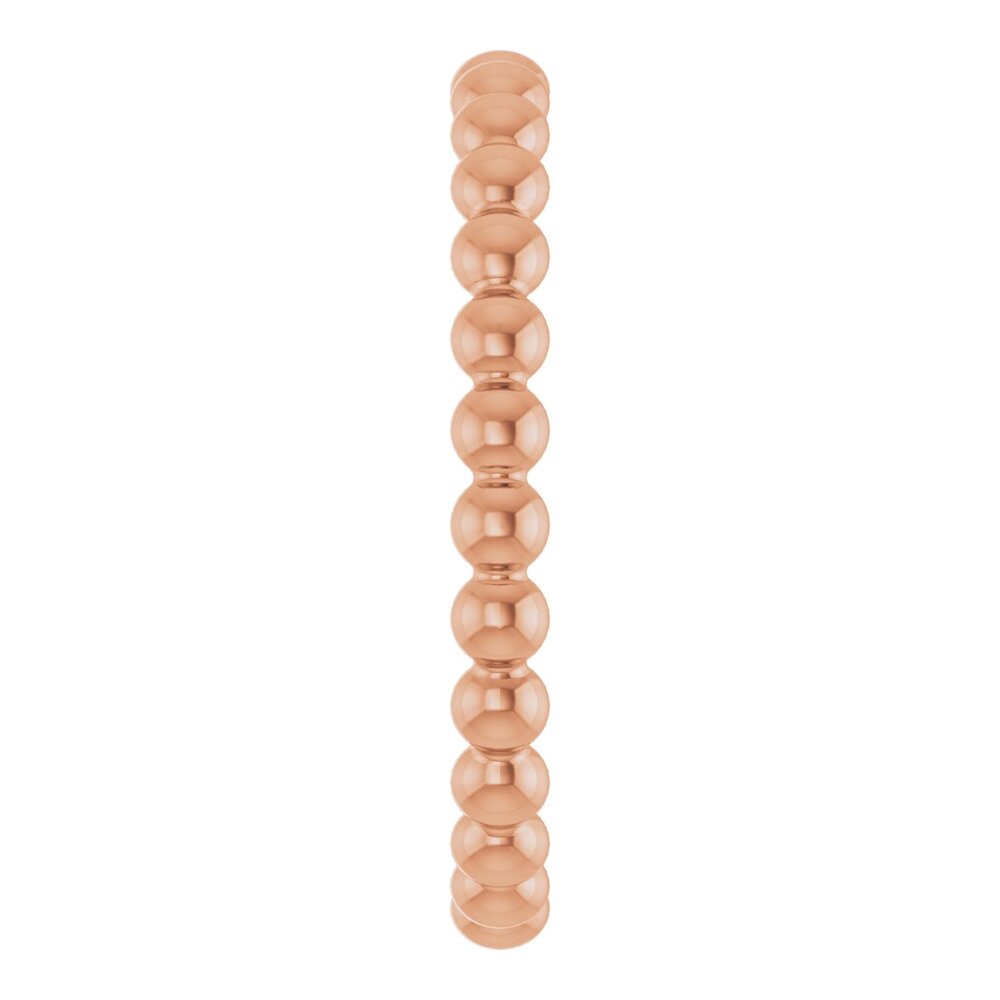 Beaded stackable ring
