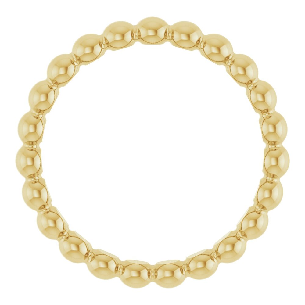 Beaded stackable ring