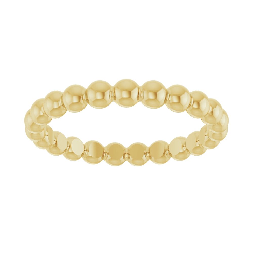 Beaded stackable ring