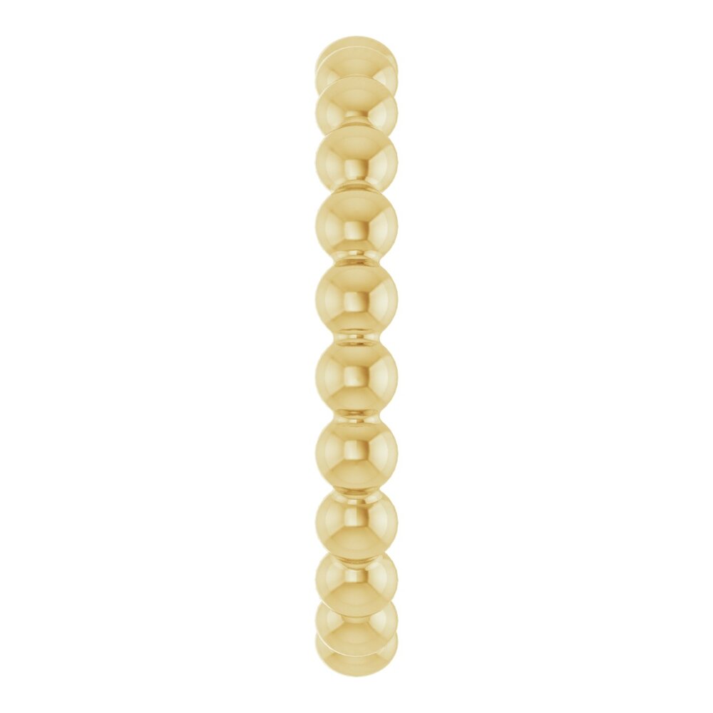 Beaded stackable ring