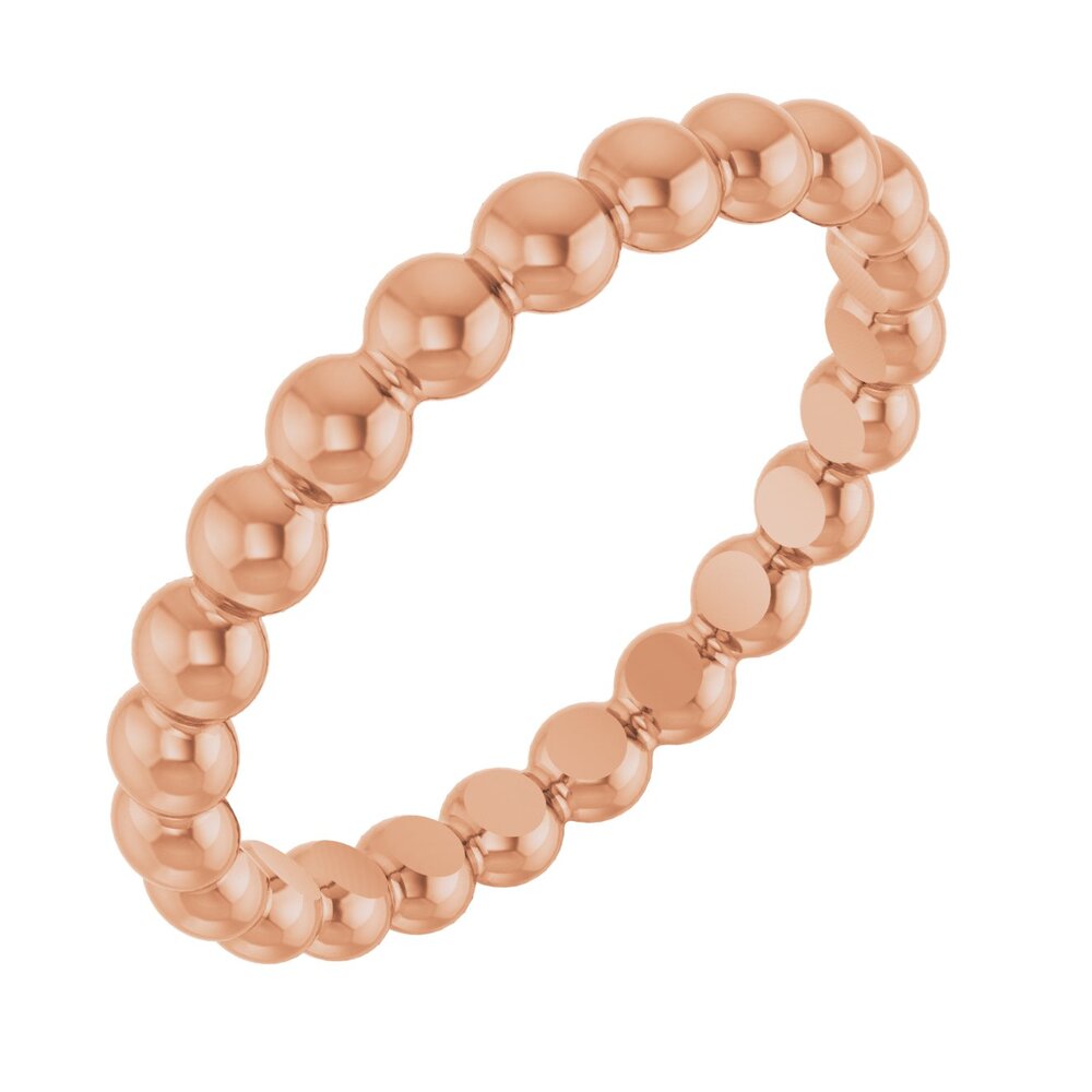 Beaded stackable ring